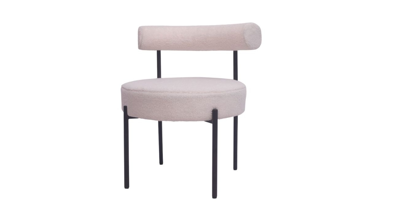 Milan Teddy Occasional Chair – White. Picture: BIG W.