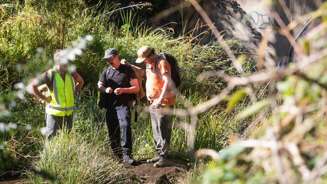 The search for Mr Wilson. Picture: NewsWire/Natalie Grono