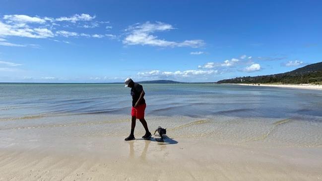 Richmond player Maurice Rioli has returned home to the Tiwi Islands this off-season.