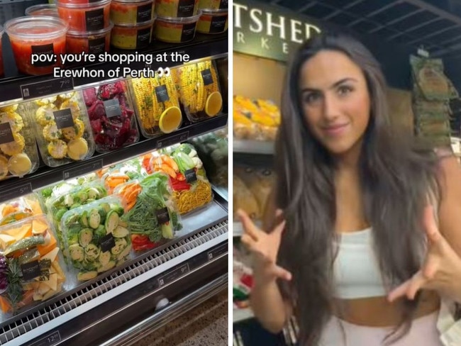 An Australian supermarket has been compared to Erewhon. Picture: TikTok/@wholesome.mils