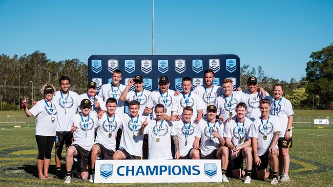 The Doyalson Premier Men won their division at the 2022 NSW Touch State Cup. Picture: Chris Huang