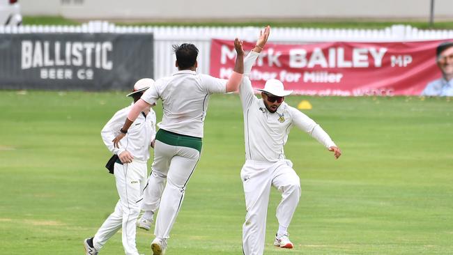 Second grade club cricket between Wests and Wynnum-Manly. Saturday November 25, 2023. Picture, John Gass