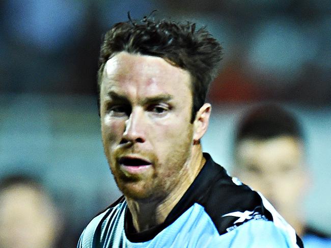 North Queensland Cowboys V Cronulla-Sutherland Sharks from 1300 Smiles Stadium, Townsville.  Sharks James Maloney.  Picture: Zak Simmonds