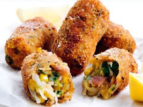 Bubble and squeak croquettes.