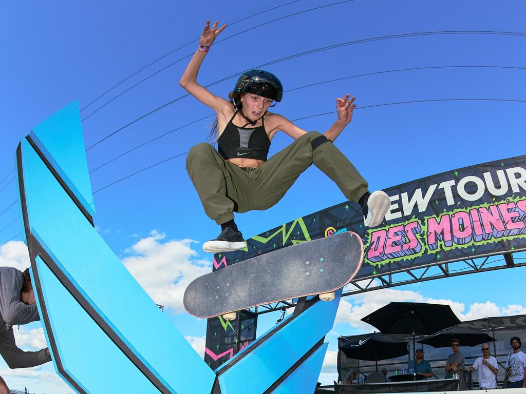 Tweed Heads skateboarder Chloe Covell, 12, is aiming to compete at Paris 2024. Photo: Supplied