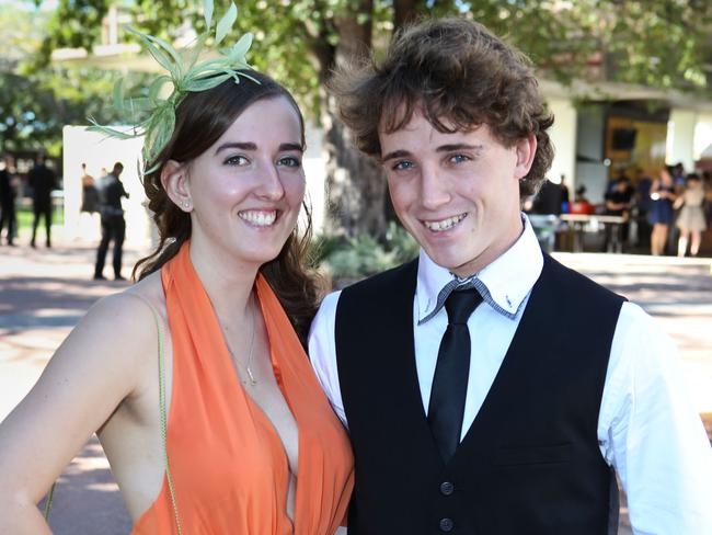 Ladies Day at Cluden Park Racecourse. 21/07/2012. Picture: Michael Chambers. Rachel Hibbs and Eugene Fitzgerald.