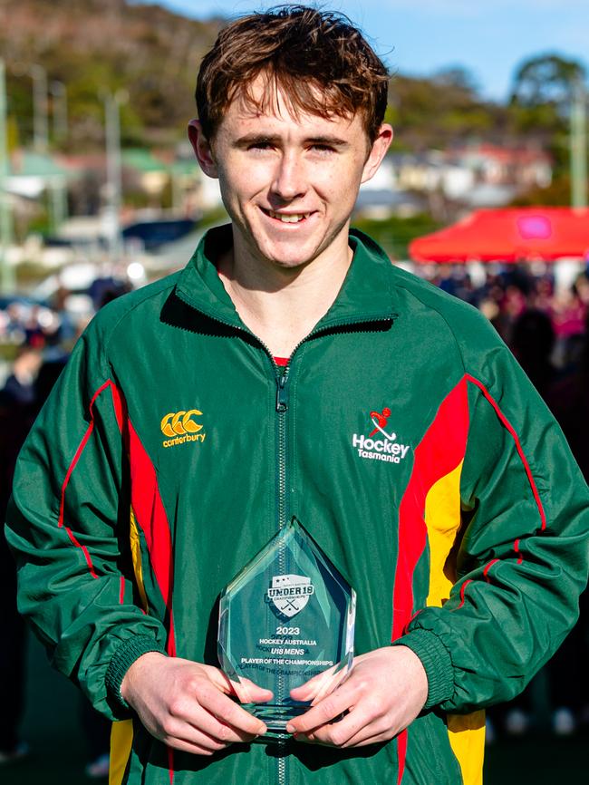 Oliver Stebbings won player of the Tournament. Picture: Linda Higginson