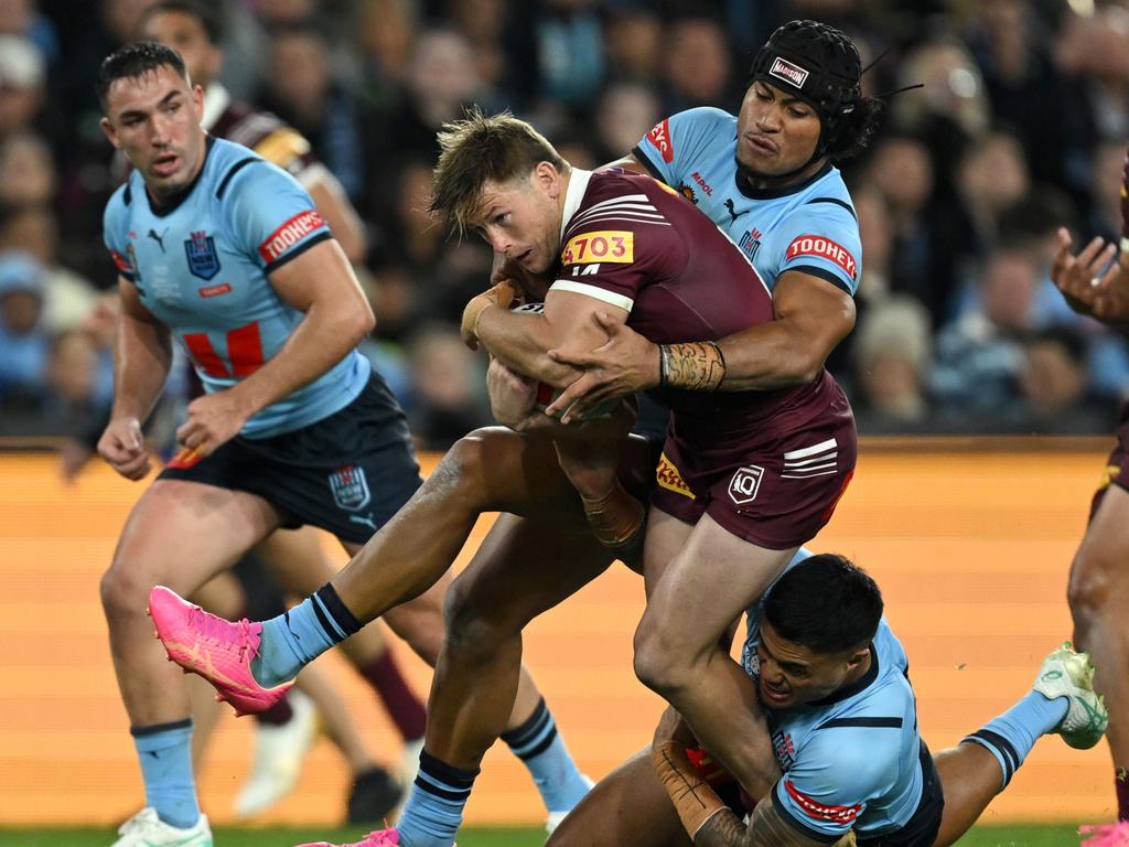 State of Origin game three is shaping up as a classic. Picture: Channel 9