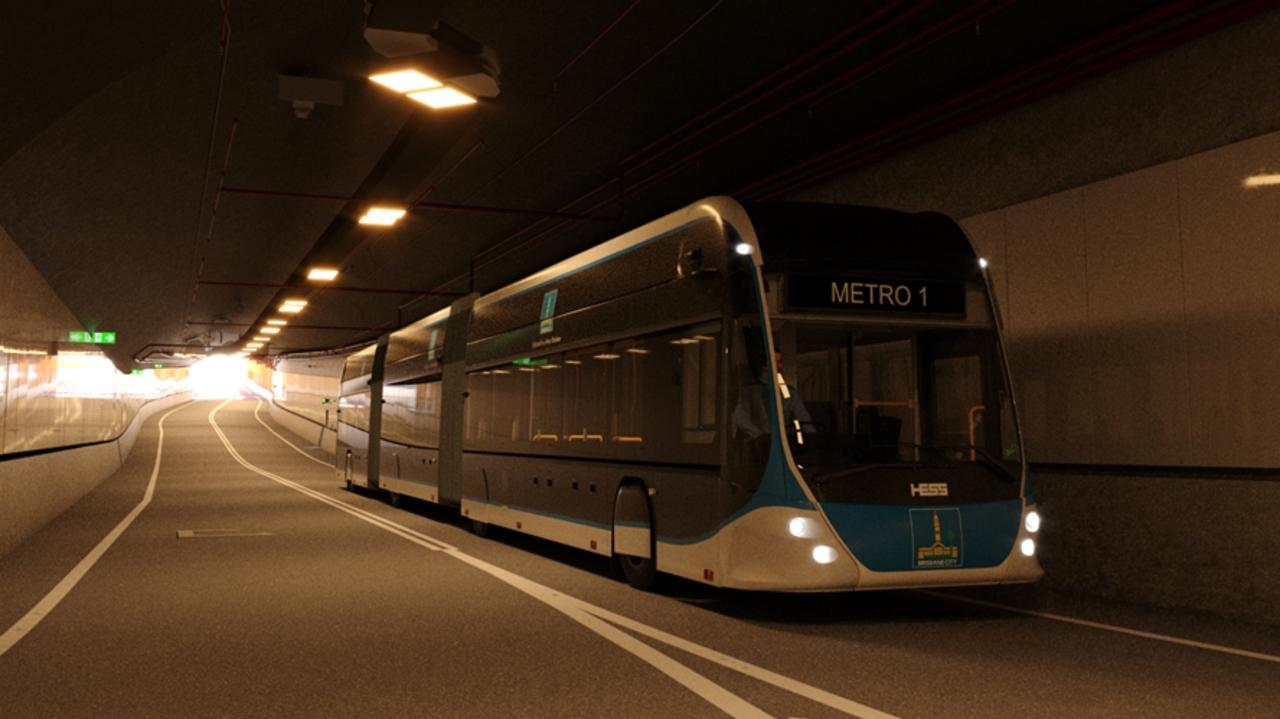 Adrian Schrinner advocates for an expansion of the Metro system to provide better public transport for the Games. Picture: Brisbane City Council