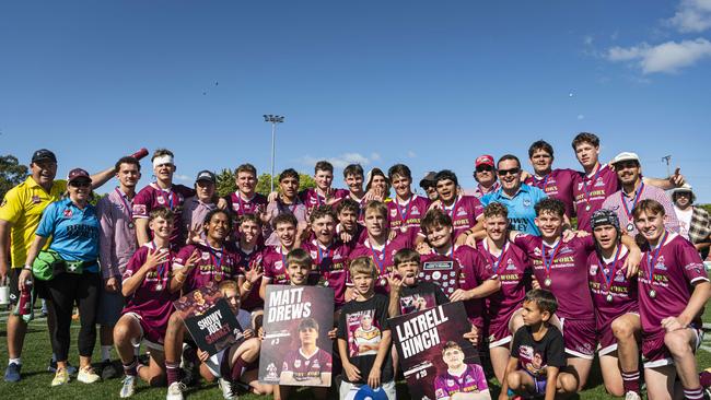 Dalby are the TRL U19 Premiers after defeating Southern Suburbs in the grand final at Toowoomba Sports Ground, Saturday, September 14, 2024. Picture: Kevin Farmer