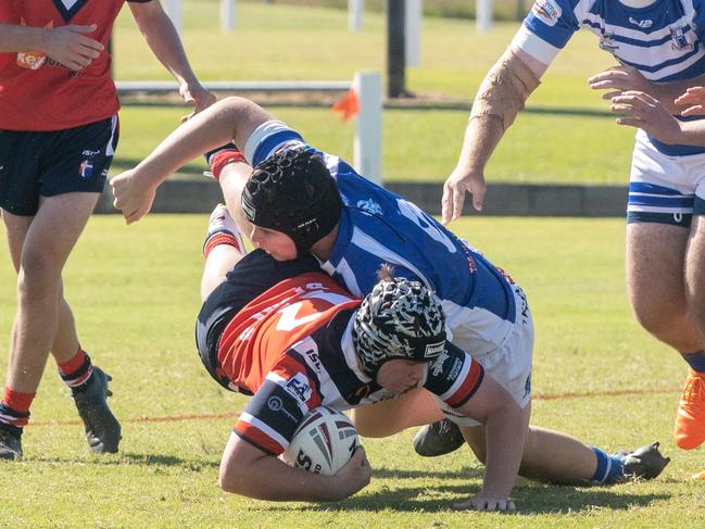 Eli Cookson (pictured playing for St Patrick’s College Mackay) will feature prominently for Mackay Cutters this year. Picture: Michaela Harlow