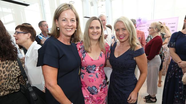 Gold Coast Women of the Year media launch: Federal Minister Angie Bell, Gold Coast Bulletin Editor Rachel Hancock and State Minister Kate Jones. Pic Mike Batterham