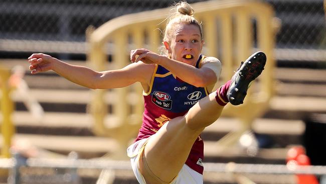 Kate McCarthy in action for Brisbane. Picture: Michael Klein