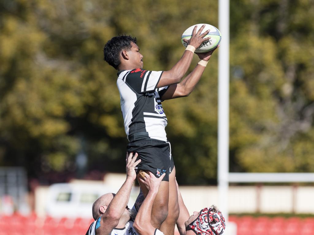 Scott Taat for Warwick Water Rats against Toowoomba Bears in Downs Rugby B-grade Bill Flamsteed Cup round 13 rugby union at Toowoomba Sports Ground, Saturday, July 15, 2023. Picture: Kevin Farmer