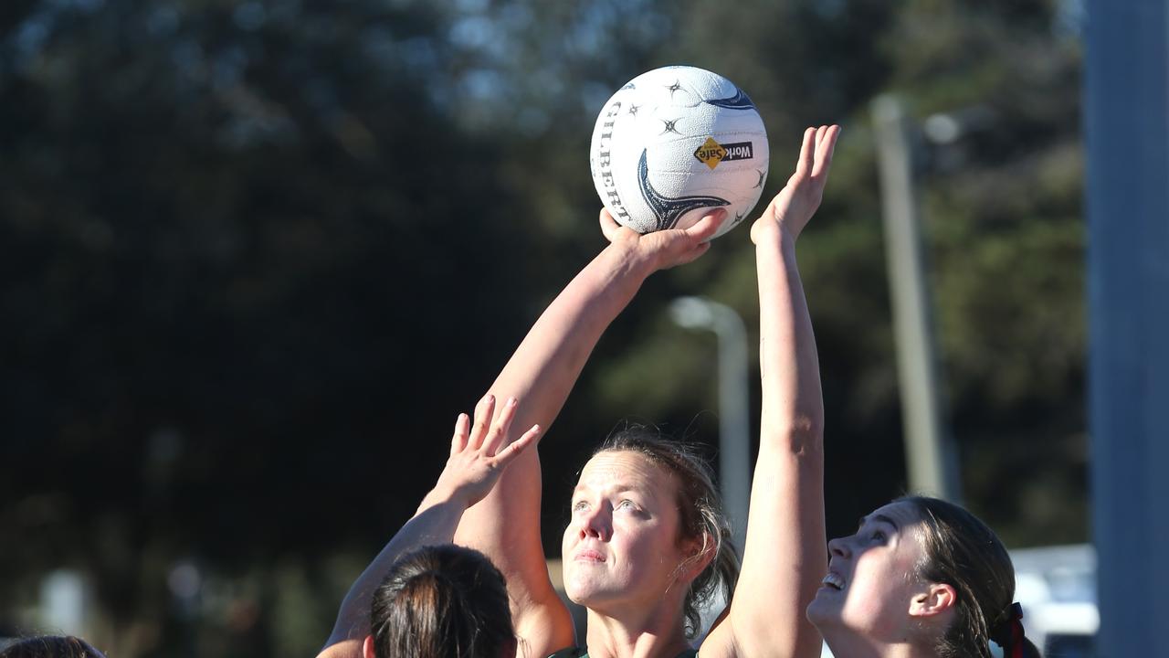 BFNL - Portarlington v Geelong Amateurs.  Geelong Amateurs Goal Shooter Michelle Winch. Picture Mike Dugdale