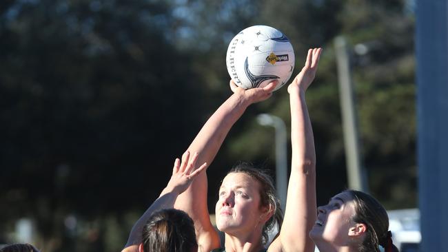 BFNL - Portarlington v Geelong Amateurs.  Geelong Amateurs Goal Shooter Michelle Winch. Picture Mike Dugdale