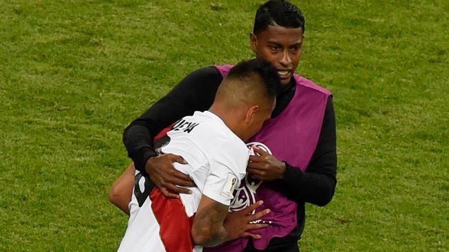 Defeat was tough on Peru. Picture: AFP.