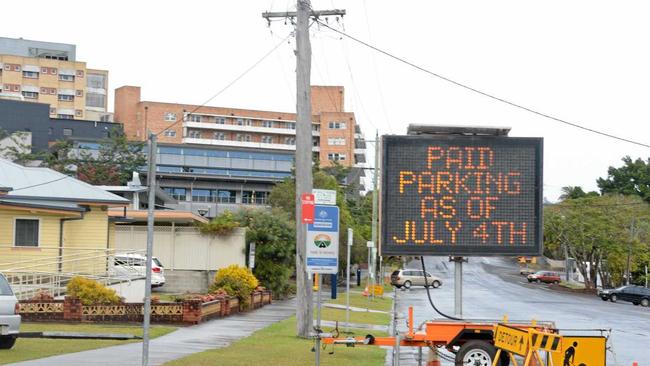 The new parking restrictions around the Lismore Base Hospital have not been popular. Hunter Street. Picture: Cathy Adams