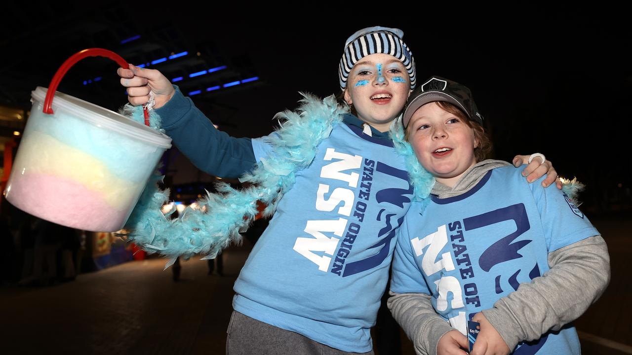 Fans show their colours. Photo by Cameron Spencer/Getty Images