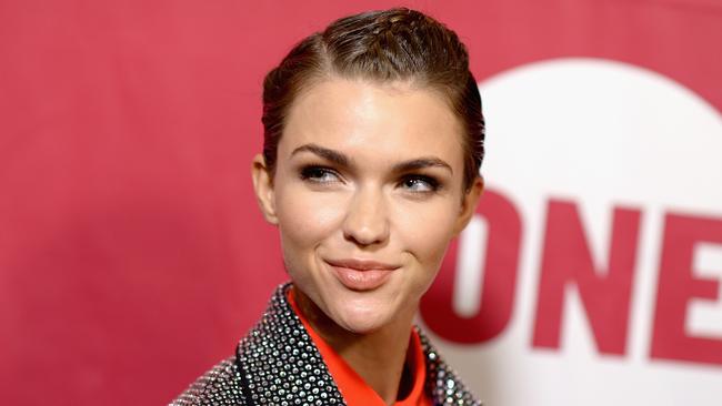 Actress Ruby Rose says she is gender fluid and does not identify strongly as a woman or a man. Picture: Dave Kotinsky/Getty Images