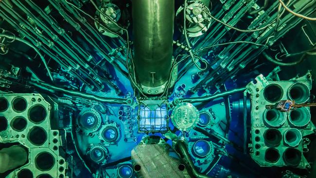 The Opal Reactor core at ANSTO Lucas Heights. Picture: Craig Greenhill