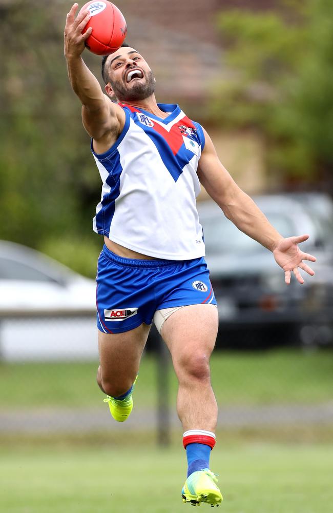 Ali Fahour in action for West Preston Lakeside against Heidelberg earlier this year. Picture: Mark Dadswell