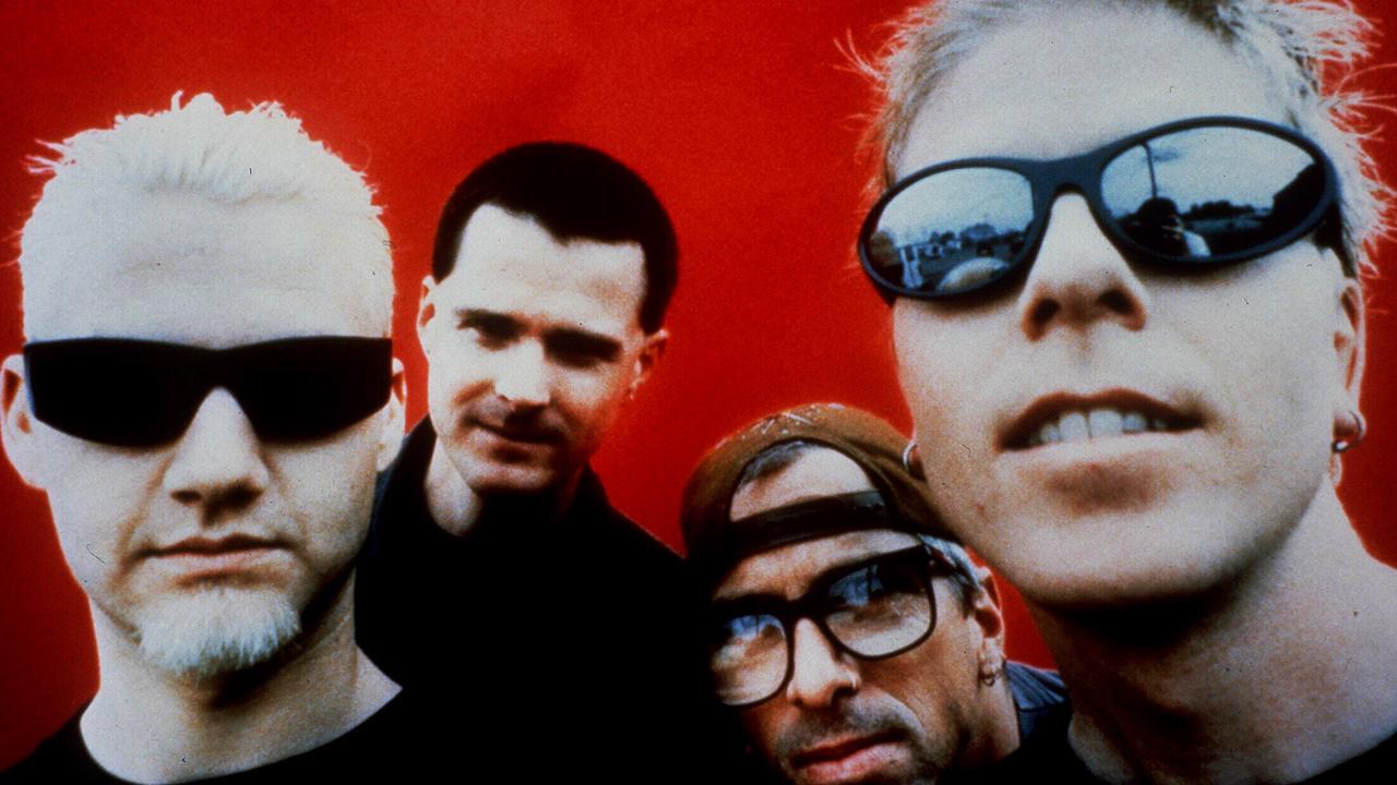 The Offspring in 1997, with Noodles and Holland at right. Picture: supplied.