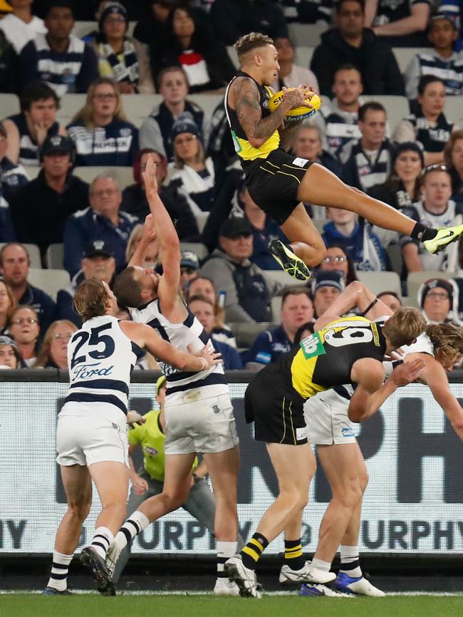 Shai Bolton’s screamer in Round 8. Picture: Michael Willson/AFL Photos via Getty Images