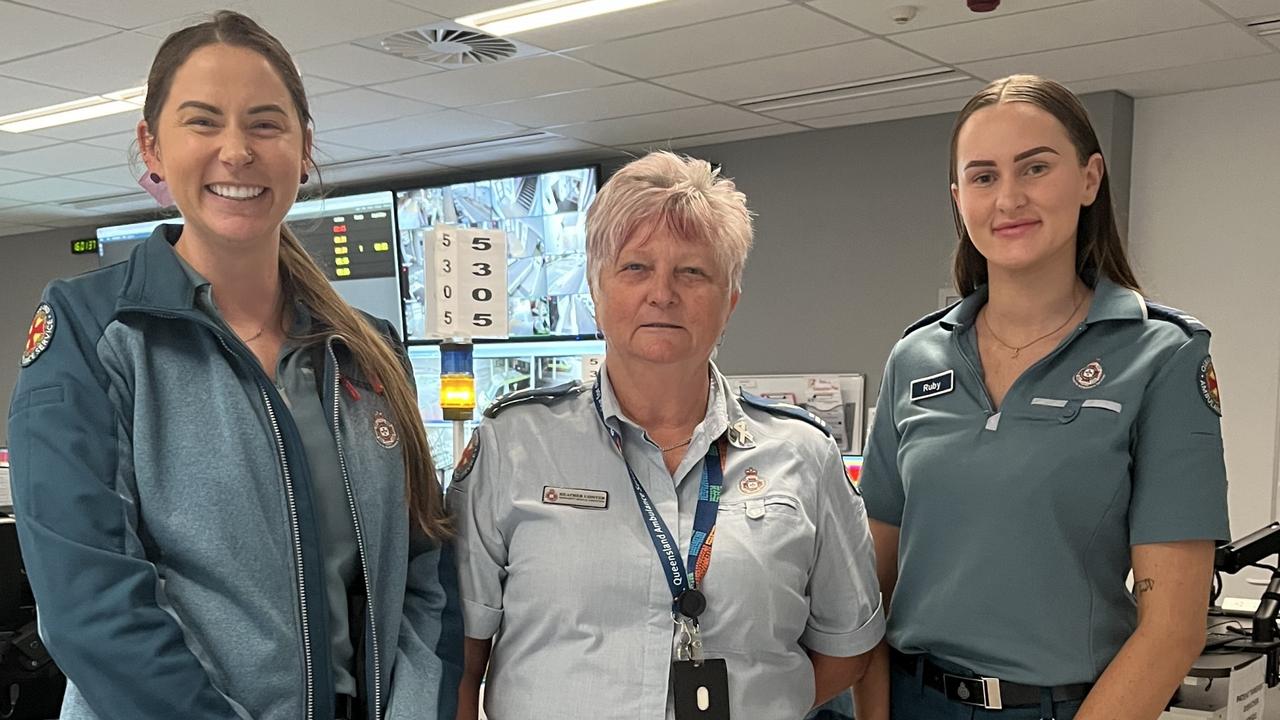 Ruby West and her team members at Rockhampton Ambulance Station.