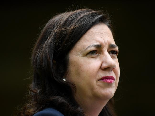 BRISBANE, AUSTRALIA - NewsWire Photos - SEPTEMBER 22, 2020.Queensland Premier Annastacia Palaszczuk speaks during a press conference at Parliament House in Brisbane. The Premier announced Queensland will open its borders to five NSW local government areas.Picture: NCA NewsWire / Dan Peled