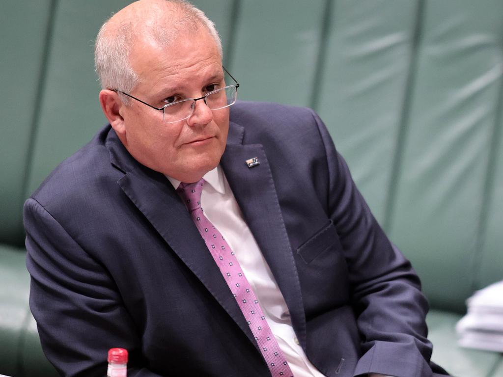 Scott Morrison was put under pressure in a fiery sitting of Question Time. Picture: NCA NewsWire/Gary Ramage