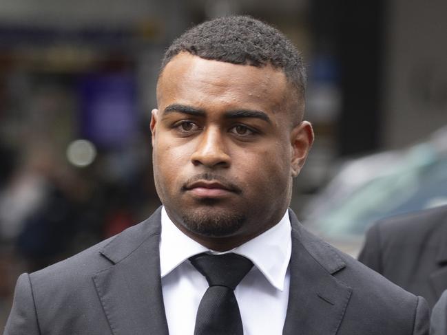 BRISBANE, AUSTRALIA - NewsWire Photos - DECEMBER 16, 2024: Broncos star player Ezra Mam arrives at Brisbane Magistrates Court after being charged with drug driving.  Picture: NewsWire / Glenn Campbell