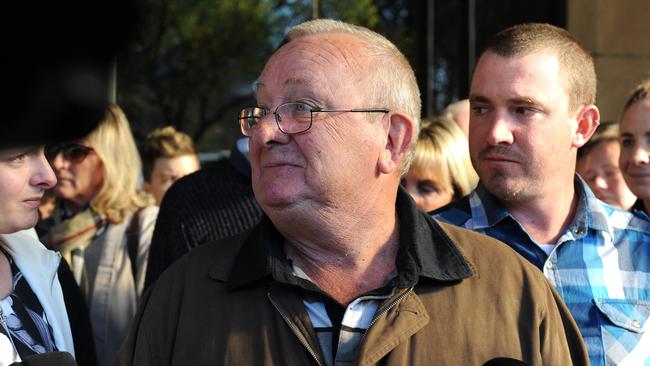 Gayle Woodford’s husband Keith Woodford following Davey’s sentencing in June. Picture: Greg Higgs