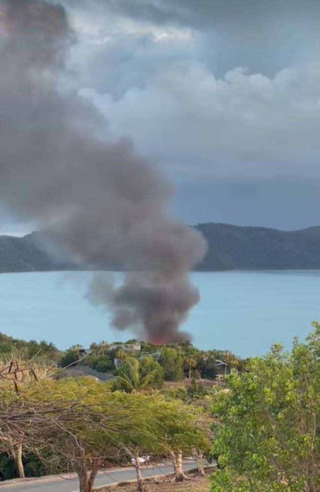 The Hamilton Island house fire has seen some evacuations of neighbouring properties: Photo: Hamilton Island Visitors