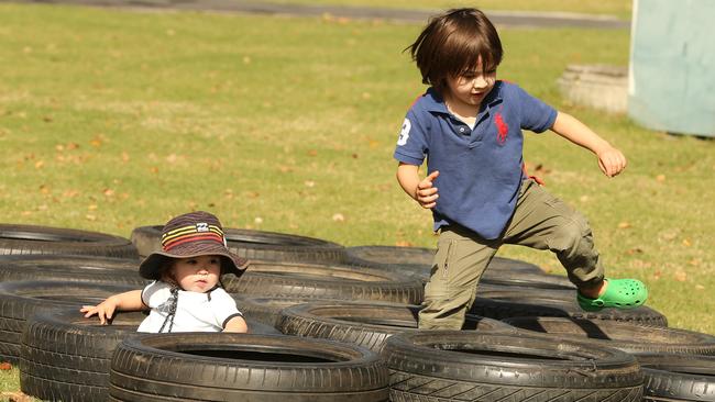 Even the very young kids can join in the fun. Picture Mike Batterham