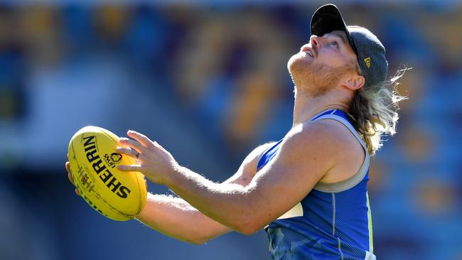 Daniel Rich at Lions training. Picture: Darren England/AAP