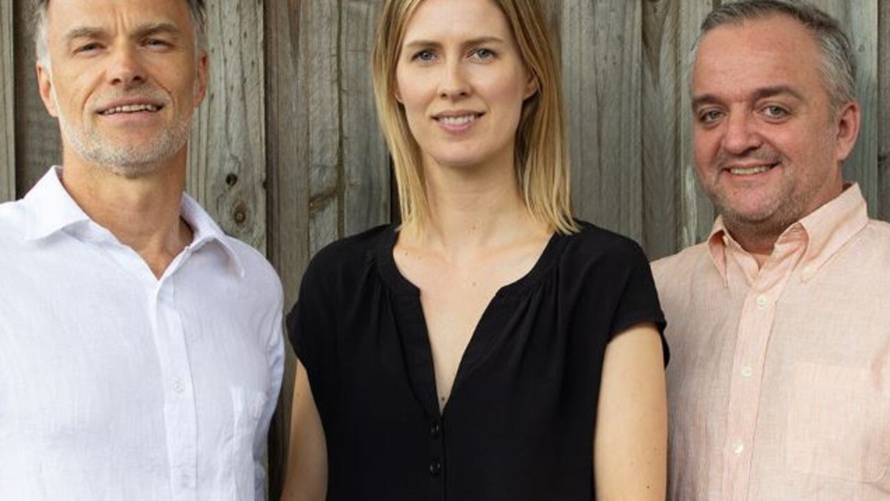 Tim Nicholas (left), Silje Dreyer and David Wareing of RepeatBooking and GetReminded