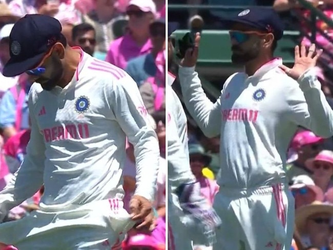 Virat Kohli's sandpaper gesture divides