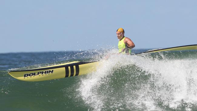 Four time Australian iron champion Grant Kenny is still competing and raced at the Australian Masters championships earlier in the week. Picture: SLSA