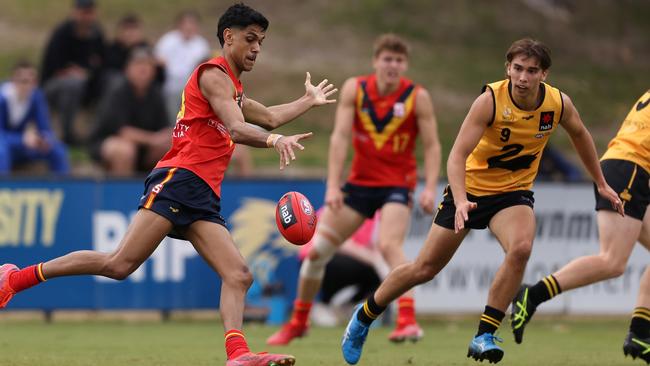 Nasiah Wanganeen-Milera is, arguably, the best kick in the draft. Picture: Paul Kane/Getty Images