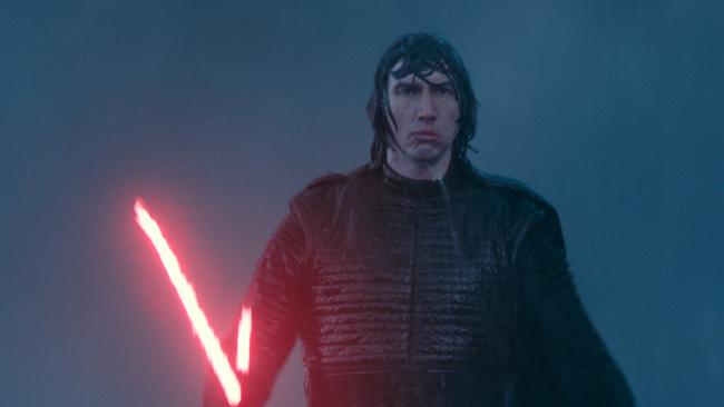 Adam Driver as Kylo Ren in Star Wars: The Rise of Skywalker.