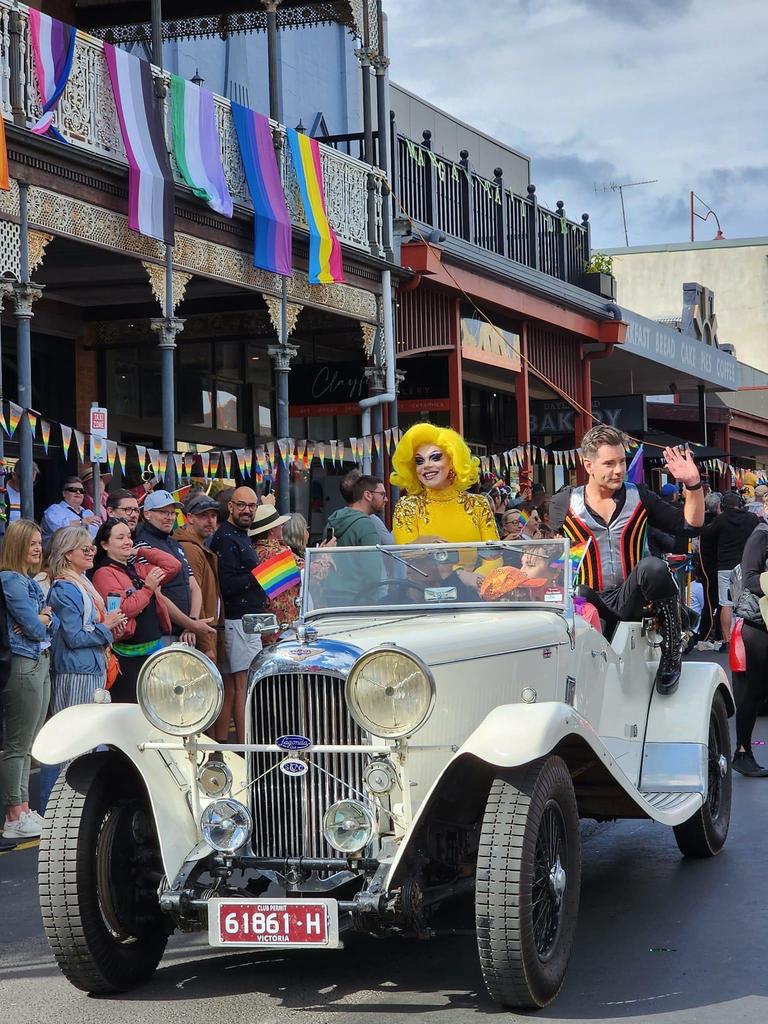 Chill Out Festival Pride Parade in Daylesford, 2023.