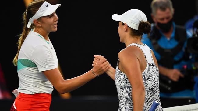 Ash Barty was at her brilliant best on Sunday. Picture: AFP Images