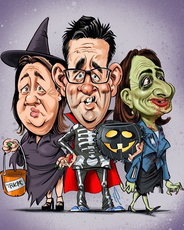 The premiers are all tricks, no treats, writes Anna Caldwell. Picture: Terry Pontikos