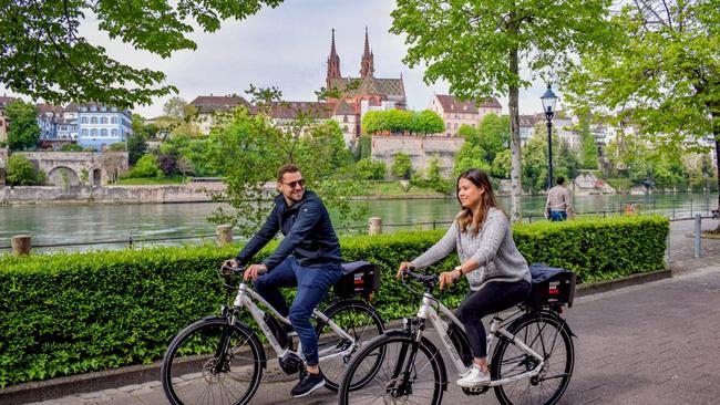 Basel’s tourism office encourages e-bike riders to explore the city