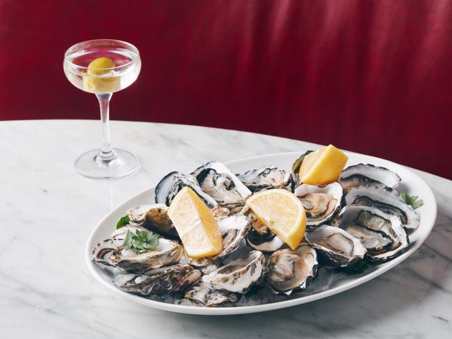 Oysters and a petit martini at Bar Margaux. Picture: garethsobey.com