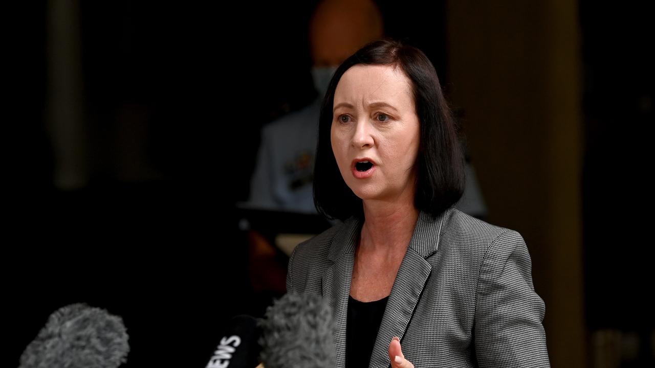 Queensland Minister for Health Yvette D'Ath defended the state’s vaccine rollout. Picture: Bradley Kanaris/Getty Images