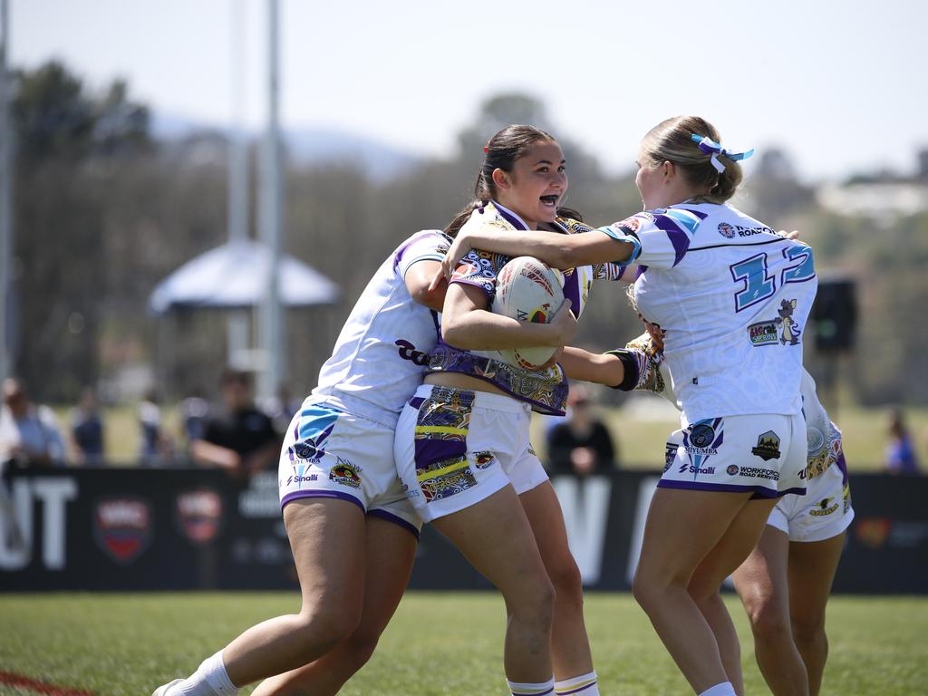 Koori Knockout - Day 4 Girls 17s GF Mindaribba Warriors v Waterloo Storm Monday, 7 October 2024 Hereford St, Bathurst NSW 2795, Australia, Picture Warren Gannon Photography