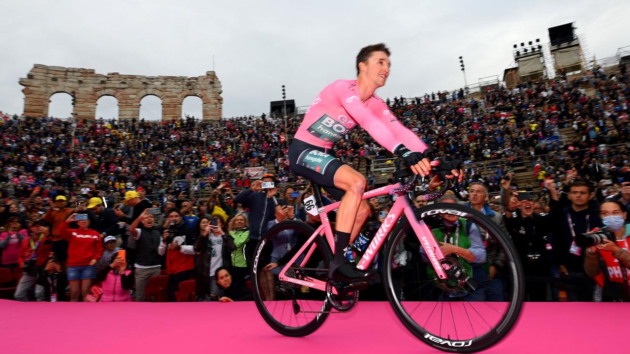 Giro d’Italia; Jai Hindley joins Cadel Evans as on Australians to win a