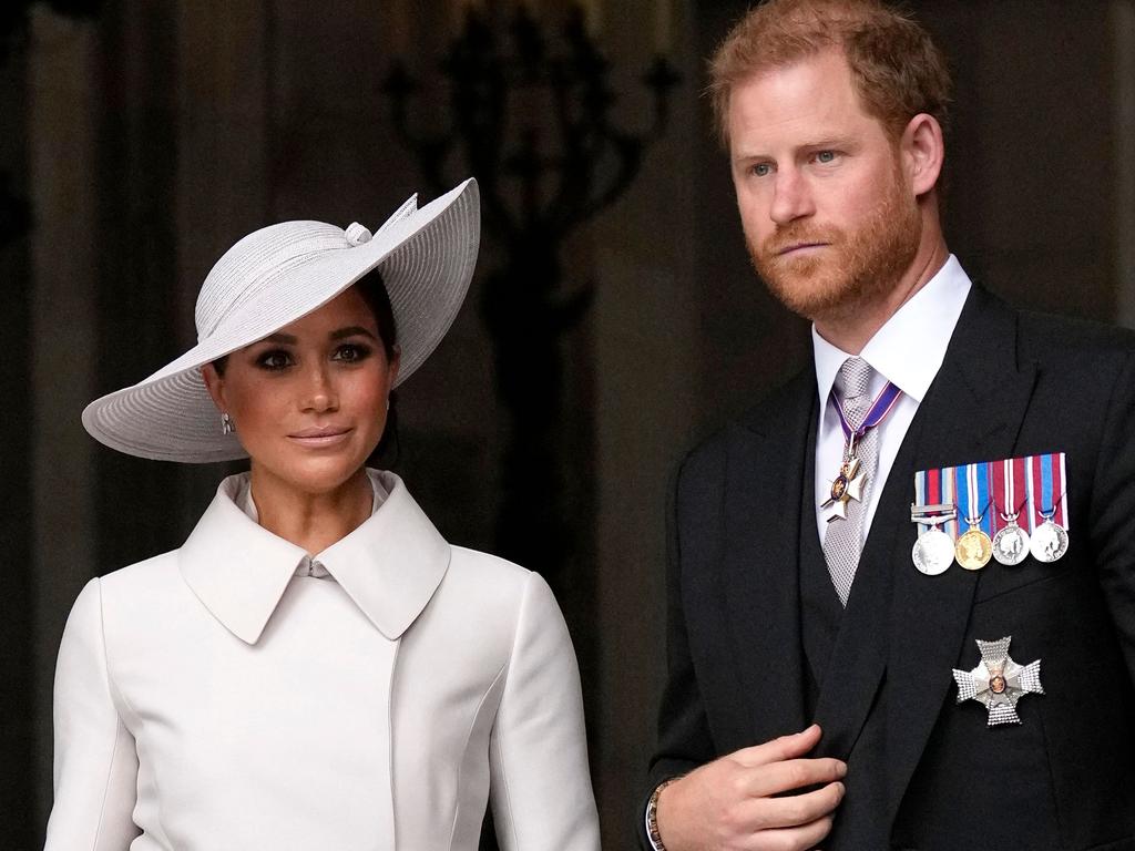 Since leaving the royal family in early 2020, Harry and Meghan’s approval ratings have dropped. Picture: Matt Dunham/AFP